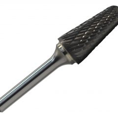 SL6NF 5/8" X 1-5/16" Cone Carbide Burr 1/4" Shank - Aluminum