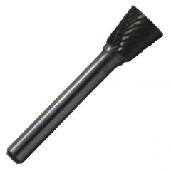 SN7 3/4" X 5/8" Inverted Cone Carbide Burr 1/4" Shank