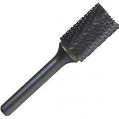 SB12 1/8" X 5/8" Cylindrical End Cut Carbide Burr 1/4 Shank