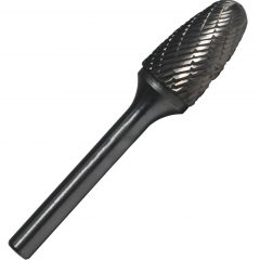 SF6 5/8" X 1" Tree Radius End Carbide Burr 1/4 Shank