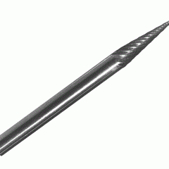SM42 1/8" X 7/16" Cone Pointed End Carbide Burr 1/8" Shank