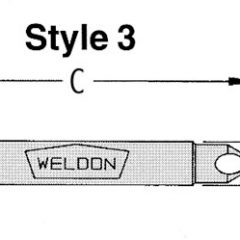 WELDB-4 1/64"-11/64" 90 degree Deburring Tool