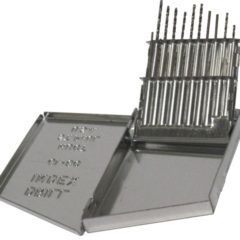 #61-#80 20 Piece HSS Jobber Length Drill Bit Set