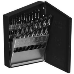 1/16 - 3/8 HSS Split Point Jobber Drill Bit Set - 21 Pieces (1/64 Increments)