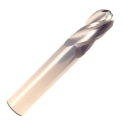 1/8" Carbide 4 Flute Single End Ball End Mill