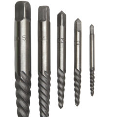 #1 - #5 Carbon Steel Screw Extractor Set