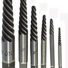 #1 - #6 Carbon Steel Screw Extractor Set