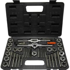 #4-1/2" Carbon Steel Tap and Die Set with Hex Die