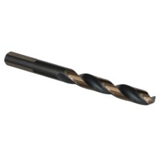 25/64" HSS Black & Gold KFD Split Point Mechanic Length Drill Bit - 3-Flat Shank Bit