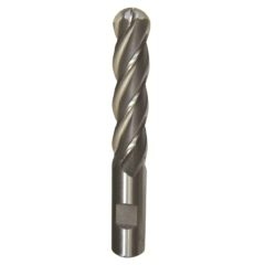 1" X 1" HSS 4 Flute Single End Ball End Mill