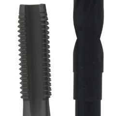 11/16"-16 UNF HSS Plug Tap and 5/8" HSS 1/2" Shank Drill Bit