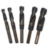 9/16"-1" 5 Piece HSS Black & Gold KFD Reduced Shank Drill Bit Set - Plastic Case Pouch
