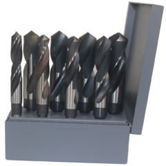 9/16"-1"x16ths 8 Piece HSS Reduced Shank Drill Bit Set