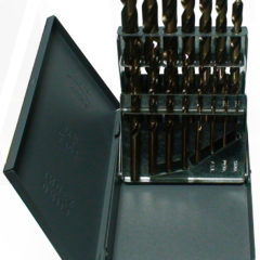 1/16"-1/2"x32nds 15 Piece Cobalt Jobber Length Drill Bit Set