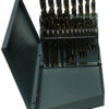 1/16"-3/8" x64ths 21 Piece Cobalt Jobber Length Drill Bit Set