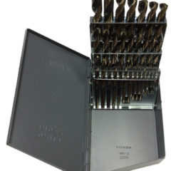 1/16"-1/2"x64ths 29 Piece Black & Gold Mechanic Length Drill Bit Set