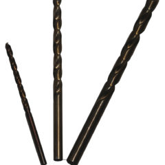 1/8"-1/4" 3 Piece Cobalt Heavy Duty Jobber Length Drill Bit Sample Set