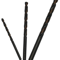 1/8"-1/4" 3 Piece HSS Black & Gold KFD Jobber Length Drill Bit Sample Set