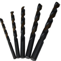 1/4"-1/2" 5 Piece HSS Black & Gold KFD Jobber Length Drill Bit Set
