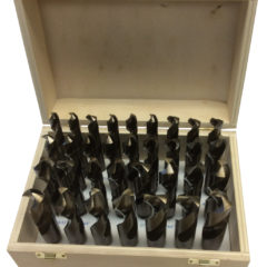 1/2"-1"x64ths 33 Piece Cobalt Reduce Shank Drill Bit Set - Wood Case
