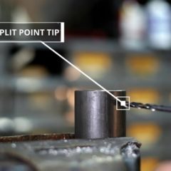 13/32" HSS Black & Gold KFD Split Point Mechanic Length Drill Bit - 3-Flat Shank Bit - Image 7