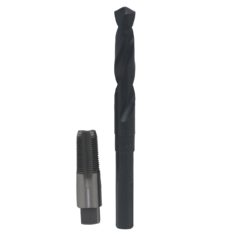 3/8" Carbon Steel NPT Tap and 37/64"  HSS Drill Bit