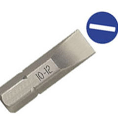 Slotted Insert Bit with 1/4" hex shank