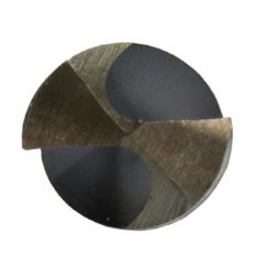 15/32" HSS Black & Gold KFD Split Point Mechanic Length Drill Bit - 3-Flat Shank Bit - Image 3